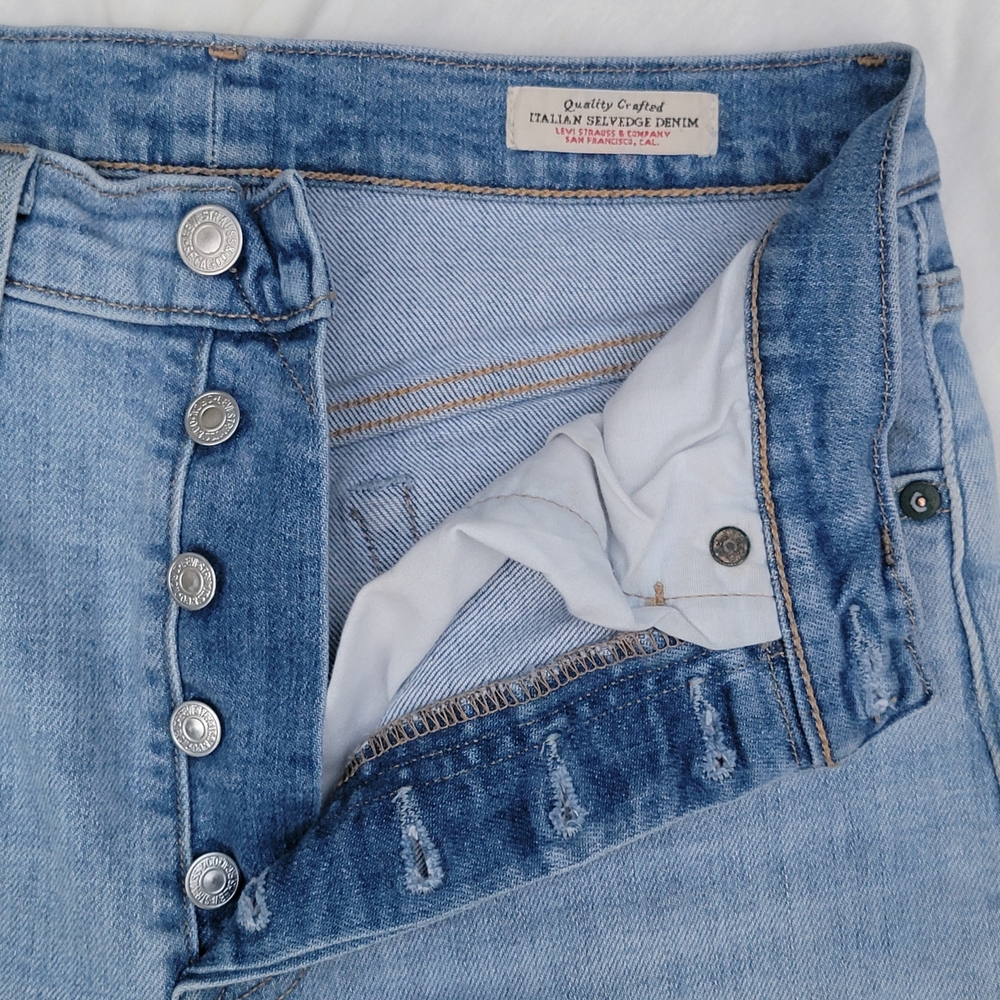 Rare Levi's 501 S Skinny - Italian Redline Selvedge - Quality Crafted - WPL 423 - Picture 11 of 11